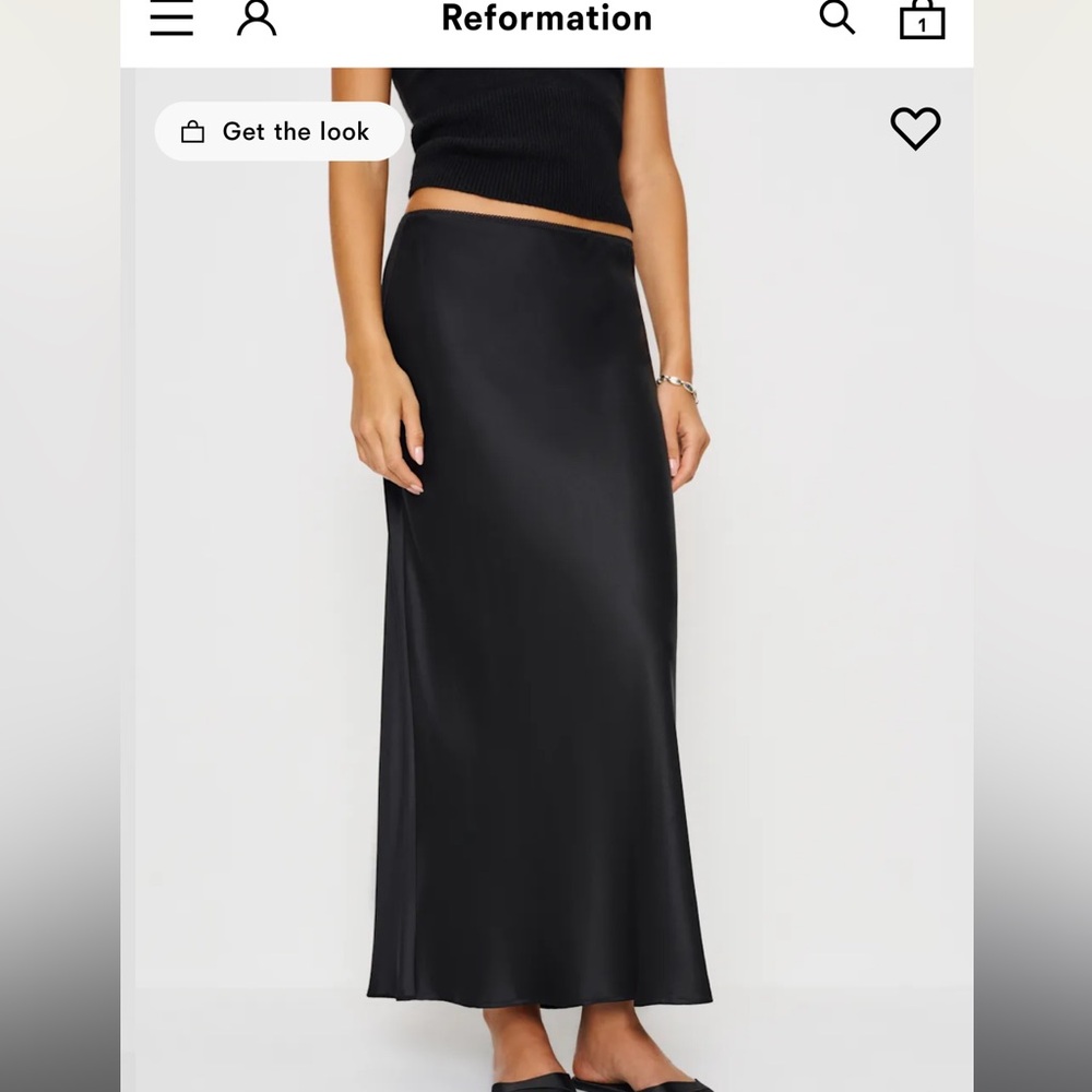 Reformation Layla Silk Skirt